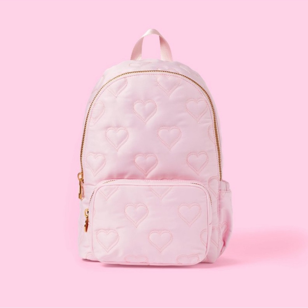 Stony clover X Target Pink Quilted Heart backpack NWT